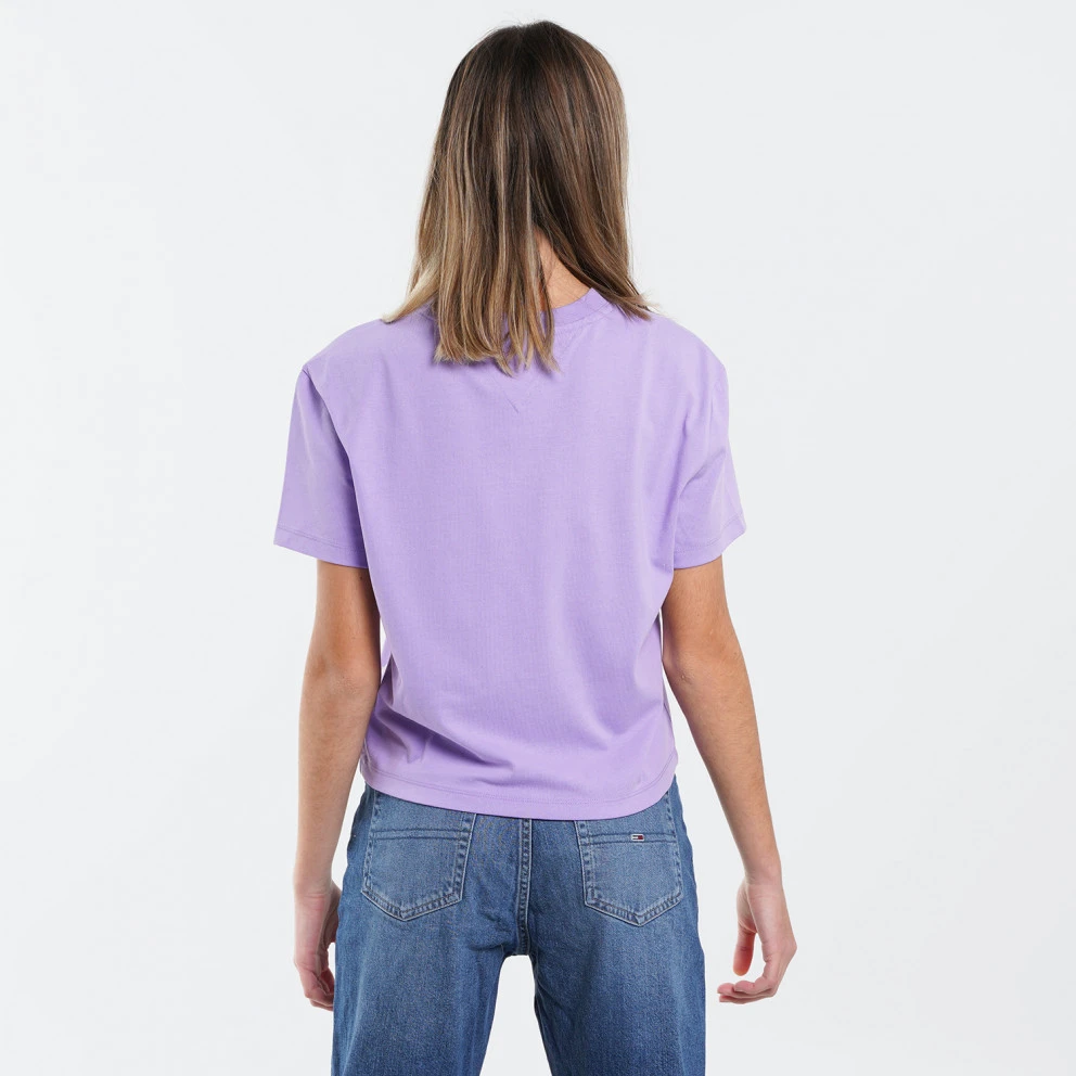 Γυναικεία Tommy Jeans Center Badge Γυναικείο T-shirt VIOLET VIOLA 2 Γυναικεία Tommy Jeans Center Badge Γυναικείο T-shirt VIOLET VIOLA - Image 2