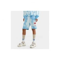 Γυναικεία Tommy Jeans Tie Dye Γυναικείο Σορτς Tie Dye Blue -Γυναικεία Ρούχα Εκπτώσεις tommy jeans tjw tommy tie dye bb sweatshort 3