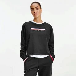 Tommy Jeans Track Γυναικεία Μπλούζα BLACK