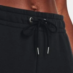 Γυναικεία Under Armour Essential Fleece Γυναικείο Παντελόνι Φόρμας Black//White -Γυναικεία Ρούχα Εκπτώσεις under armour essential fleece joggers 2