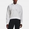 Under Armour Essential Script Γυναικεία Μπλούζα με Κουκούλα White/Ghost Gray/White