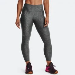 Γυναικεία Under Armour HeatGear Crop Γυναικείο Κολάν Charcoal Light Heather / / White