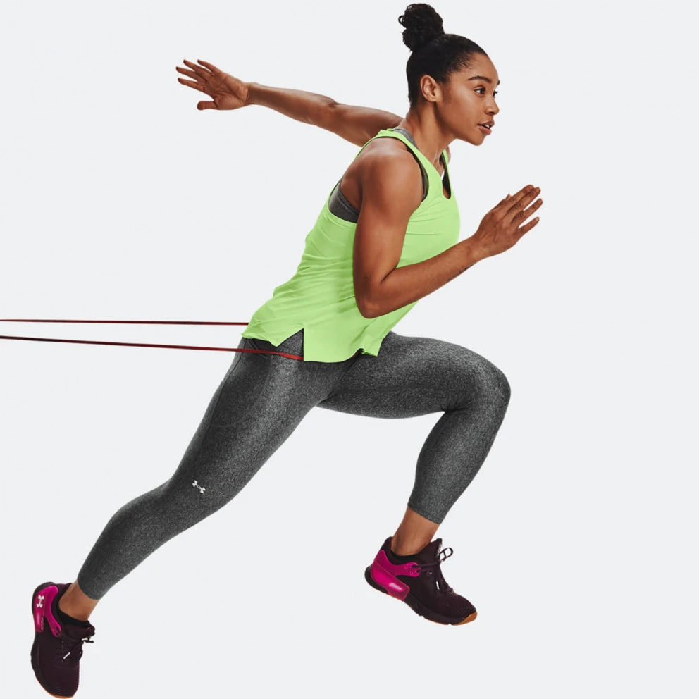 Γυναικεία Under Armour HeatGear Crop Γυναικείο Κολάν Charcoal Light Heather / / White 4 Γυναικεία Under Armour HeatGear Crop Γυναικείο Κολάν Charcoal Light Heather / / White - Image 4