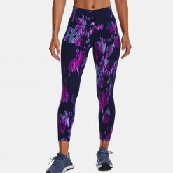 Γυναικεία Under Armour Meridian Print Ankle Γυναικείο Κολάν Midnight Navy/Strobe/Metallic Silver