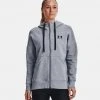 Under Armour Rival Γυναικεία Fleece Ζακέτα με Κουκούλα Steel Medium Heather/Black -Γυναικεία Ρούχα Εκπτώσεις under armour rival fleece fz hoodie