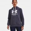 Under Armour Rival Fleece Γυναικεία Μπλούζα με Κουκούλα Tempered Steel//White