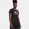 Γυναικεία Under Armour Tech Twist Box Γυναικείο T-shirt Black/Jet Gray/White -Γυναικεία Ρούχα Εκπτώσεις under armour tech twist box lu ssc