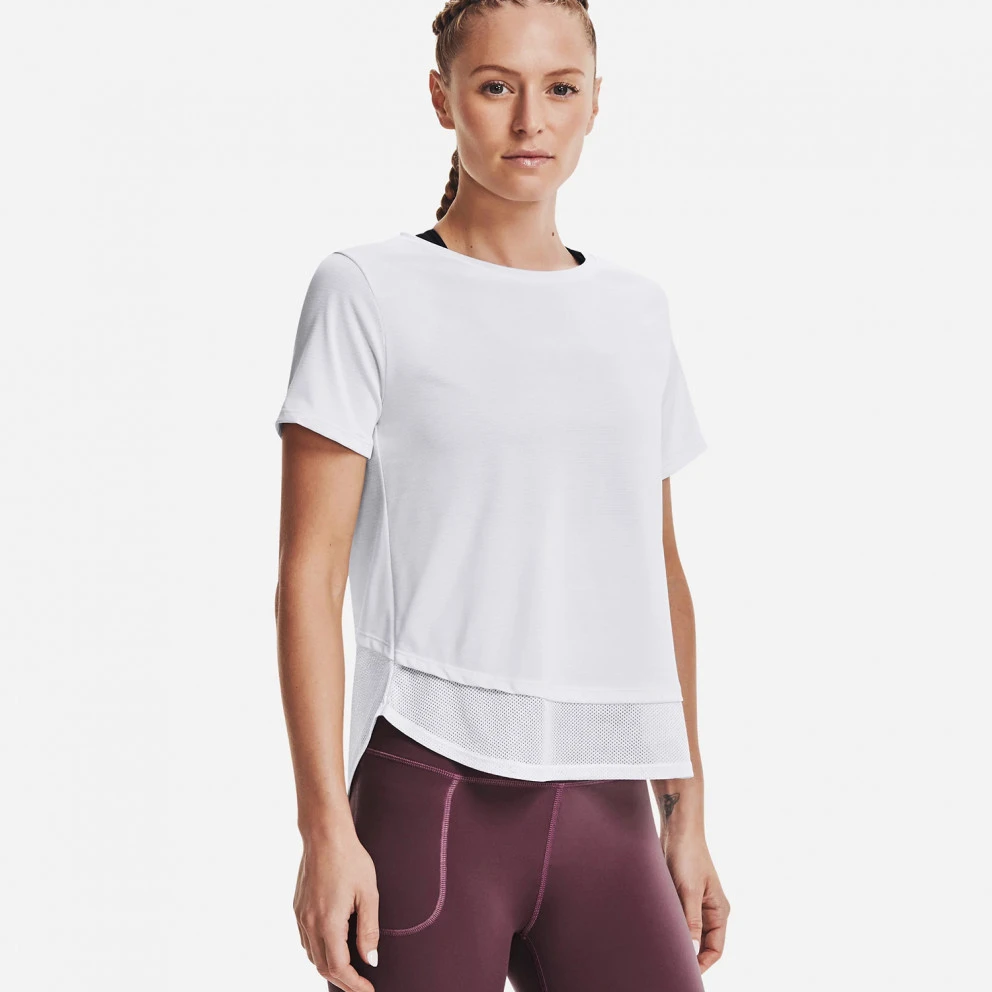 Γυναικεία Under Armour Tech Vent Γυναικείο T-shirt White/black 1 Γυναικεία Under Armour Tech Vent Γυναικείο T-shirt White/black