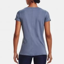 Γυναικεία Under Armour HeatGear Γυναικείο T-Shirt Aurora Purple//Metallic Silver -Γυναικεία Ρούχα Εκπτώσεις under armour ua hg armour ss 1