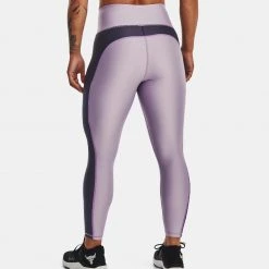Γυναικεία Under Armour Project Rock Γυναικείο Κολάν Purple Haze/Tempered Steel/Lunar Purple -Γυναικεία Ρούχα Εκπτώσεις under armour ua pjt rck hg ankle lg 3