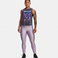 Γυναικεία Under Armour Project Rock Γυναικείο Κολάν Purple Haze/Tempered Steel/Lunar Purple -Γυναικεία Ρούχα Εκπτώσεις under armour ua pjt rck hg ankle lg 5