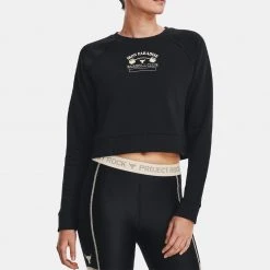 Under Armour Fleece Γυναικεία Μπλούζα Φούτερ Black//Summit White