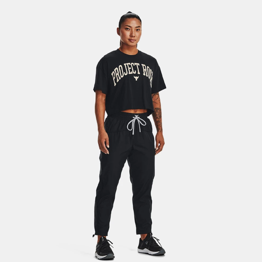 Γυναικεία Under Armour Project Rock Γυναικείο T-Shirt Black//Summit White 3 Γυναικεία Under Armour Project Rock Γυναικείο T-Shirt Black//Summit White - Image 3