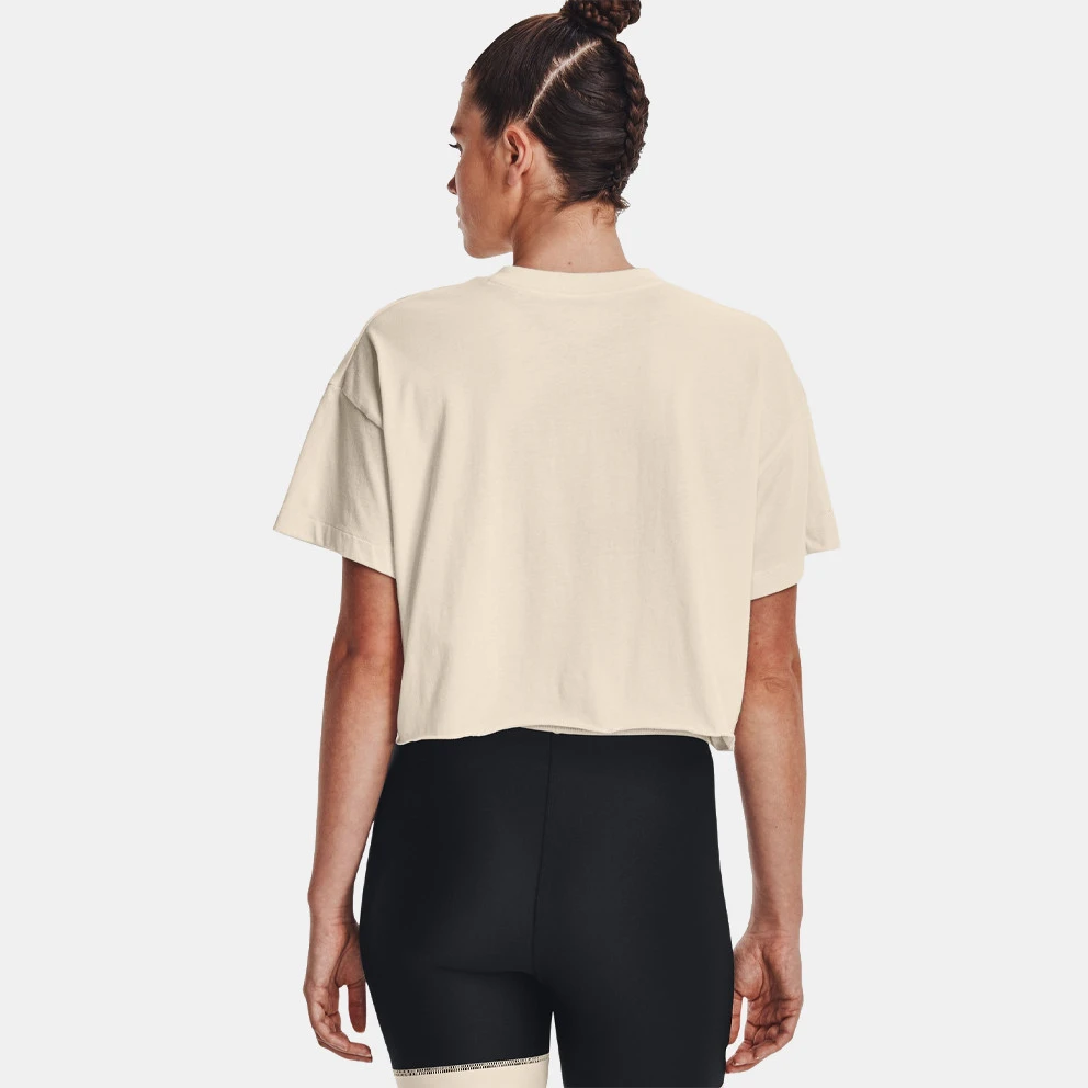 Γυναικεία Under Armour Project Rock Γυναικείο T-Shirt Summit White//Black 2 Γυναικεία Under Armour Project Rock Γυναικείο T-Shirt Summit White//Black - Image 2