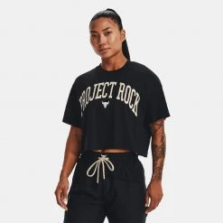 Γυναικεία Under Armour Project Rock Γυναικείο T-Shirt Black//Summit White