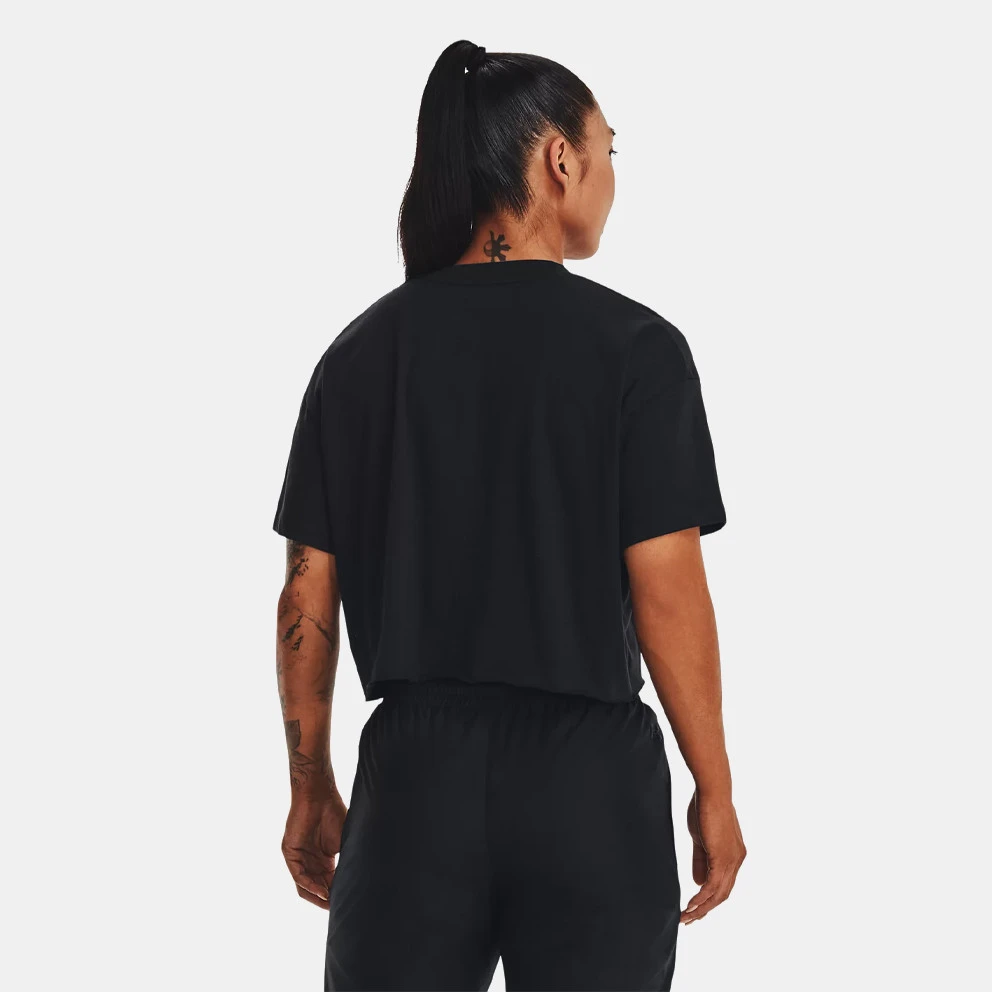 Γυναικεία Under Armour Project Rock Γυναικείο T-Shirt Black//Summit White 2 Γυναικεία Under Armour Project Rock Γυναικείο T-Shirt Black//Summit White - Image 2