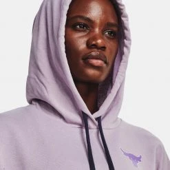 Under Armour Project Rock Rival Terry Γυναικεία Μπλούζα με Κουκούλα Purple Haze//Summit White 6 Under Armour Project Rock Rival Terry Γυναικεία Μπλούζα με Κουκούλα Purple Haze//Summit White -Γυναικεία Ρούχα Εκπτώσεις under armour ua pjt rck ss rvl terry hdy 7