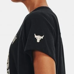 Γυναικεία Under Armour Project Rock Vintage Iron Γυναικείο T-shirt Black//Summit White 6 Γυναικεία Under Armour Project Rock Vintage Iron Γυναικείο T-shirt Black//Summit White -Γυναικεία Ρούχα Εκπτώσεις under armour ua pjt rock vintage iron ss 2