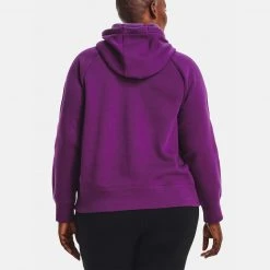 Under Armour Rival Fleece Γυναικεία Μπλούζα με Κουκούλα Rivalry//White -Γυναικεία Ρούχα Εκπτώσεις under armour ua rival fleece logo hoodie 1
