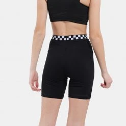 Γυναικεία Vans Checkerboard Legging Γυναικείο Κολάν BLACK -Γυναικεία Ρούχα Εκπτώσεις vans checkerboard legging sh black 7