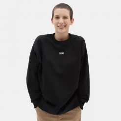 Vans Flying V Γυναικεία Μπλούζα Φούτερ BLACK