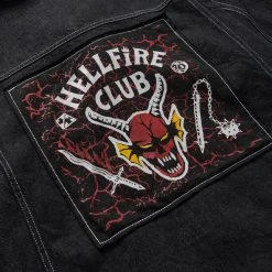 Γυναικεία Vans Hellfire Club Unisex Jean Ζακέτα BLACK -Γυναικεία Ρούχα Εκπτώσεις vans hfc jean jacket black 5
