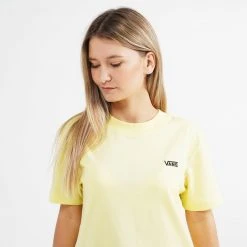 Γυναικεία Vans Junior V Boxy Γυναικείο T-Shirt YELLOW PEAR -Γυναικεία Ρούχα Εκπτώσεις vans junior v boxy 2