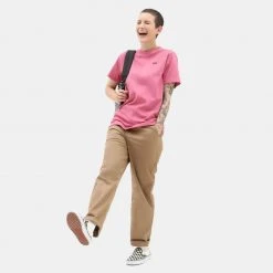 Γυναικεία Vans Left Chest Logo Γυναικείο T-Shirt Rose Wine -Γυναικεία Ρούχα Εκπτώσεις vans left chest logo tee em wine 2