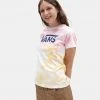 Γυναικεία Vans Logo Wash Crew Γυναικείο T-shirt CRADLE PINK TIE