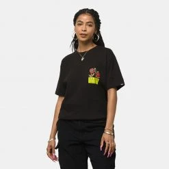 Γυναικεία Vans Vibin Unisex T-Shirt Black -Γυναικεία Ρούχα Εκπτώσεις vans vibin ss tee black 3