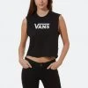 Vans Flying V Classic Γυναικεία Αμάνικη Μπλούζα Black -Γυναικεία Ρούχα Εκπτώσεις vans wm flying v classic black