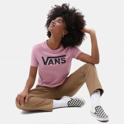 Γυναικεία Vans Flying V Γυναικείο T-Shirt LILAS -Γυναικεία Ρούχα Εκπτώσεις vans wm flying v crew tee acwa lilas 2