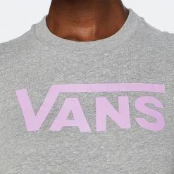 Γυναικεία Vans Flying V Γυναικείο T-Shirt CEMENT HEATHER/ -Γυναικεία Ρούχα Εκπτώσεις vans wm flying v crew tee cement heather 1 2