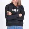 Vans Flying V Γυναικεία Μπλούζα με Κουκούλα Black -Γυναικεία Ρούχα Εκπτώσεις vans wm flying v ft boxy black