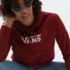 Γυναικεία Vans Flying V Boxy Γυναικείο Φούτερ POMEGRANATE