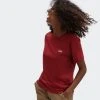 Γυναικεία Vans Junior V Boxy Γυναικείο T-Shirt POMEGRANATE -Γυναικεία Ρούχα Εκπτώσεις vans wm junior v boxy pomegranate