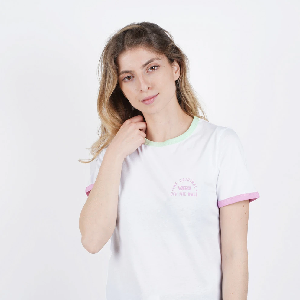 Γυναικεία Vans Rally Bell Γυναικείο T-Shirt WHITE/GREEN ASH 4 Γυναικεία Vans Rally Bell Γυναικείο T-Shirt WHITE/GREEN ASH - Image 4