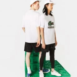 Γυναικεία Lacoste X Minecraft Unisex T-Shirt BLANC 6 Γυναικεία Lacoste X Minecraft Unisex T-Shirt BLANC -Γυναικεία Ρούχα Εκπτώσεις x minecraft t shirt 1